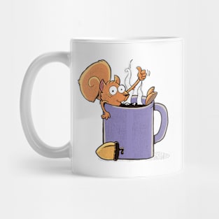 Squirrel drinks coffee Mug